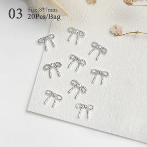 20pcs Metal Bowknot 3D Nail Decoration Nail Decoration BORN PRETTY 03