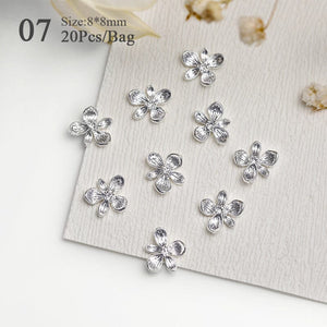 20pcs Metal Bowknot 3D Nail Decoration Nail Decoration BORN PRETTY 07