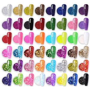 48 Colors Nail Glitter Sequins Set Kits & Bundles BORN PRETTY