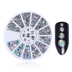 Nail Rhinestones in Wheel 3D Nail Decoration DIY Nails BORN PRETTY