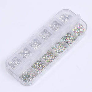 1 Box Clear Colorful Nail Rhinestones DIY Nails BORN PRETTY