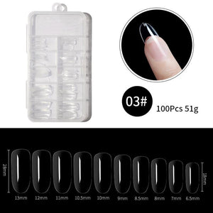 100Pcs/Box Transparent Nail Tips Tools & Accessories BORN PRETTY 03
