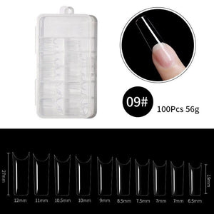 100Pcs/Box Transparent Nail Tips Tools & Accessories BORN PRETTY 09