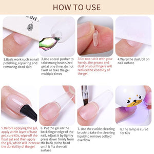 Transparent Solid Nail Tips Gel 5g Tools & Accessories BORN PRETTY 