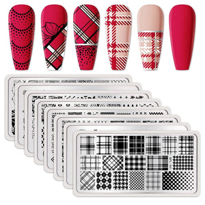 [US ONLY] 8Pcs Stamping Plates Set Stamping Nail BORN PRETTY 