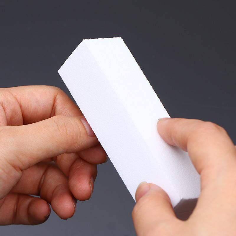 White Nail Buffer Sanding Block Nail Tools BORN PRETTY 