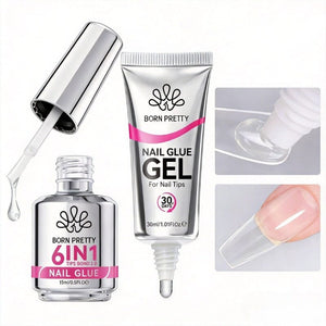 Nail Glue Gel Set Gel Nail Polish BORN PRETTY Nail Glue Gel Set3 