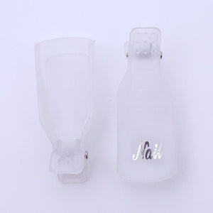 5pcs Transparent Gel Remover Nail Cap Clips Tools & Accessories No Brand 