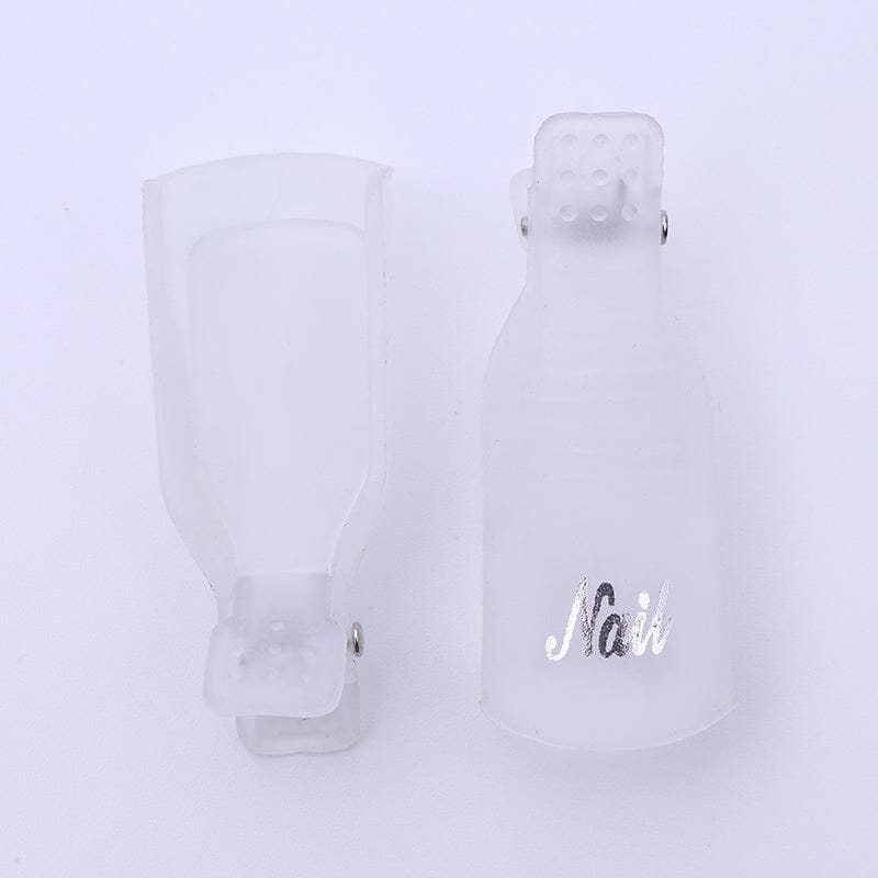 5pcs Transparent Gel Remover Nail Cap Clips Tools & Accessories No Brand 