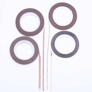 4pcs Rose Gold Nail Striping Tape Lines Set Nail Art No Brand 