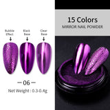 Metallic Mirror Effect Chrome Nail Powder #06 Nail Powder BORN PRETTY 