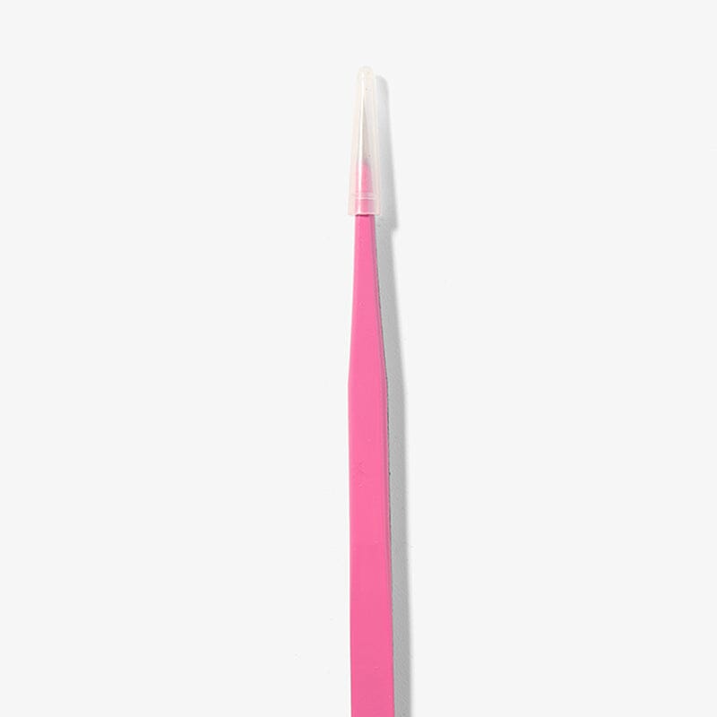 Pink Straight Nail Tweezers with Silicone Head Tools & Accessories No Brand 
