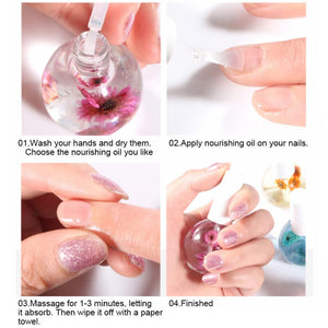 Natural Dried Flowers Cuticle Oil #05 15ml Nail Care No Brand 