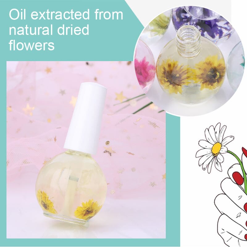 Natural Dried Flowers Cuticle Oil #02 15ml Nail Care No Brand 