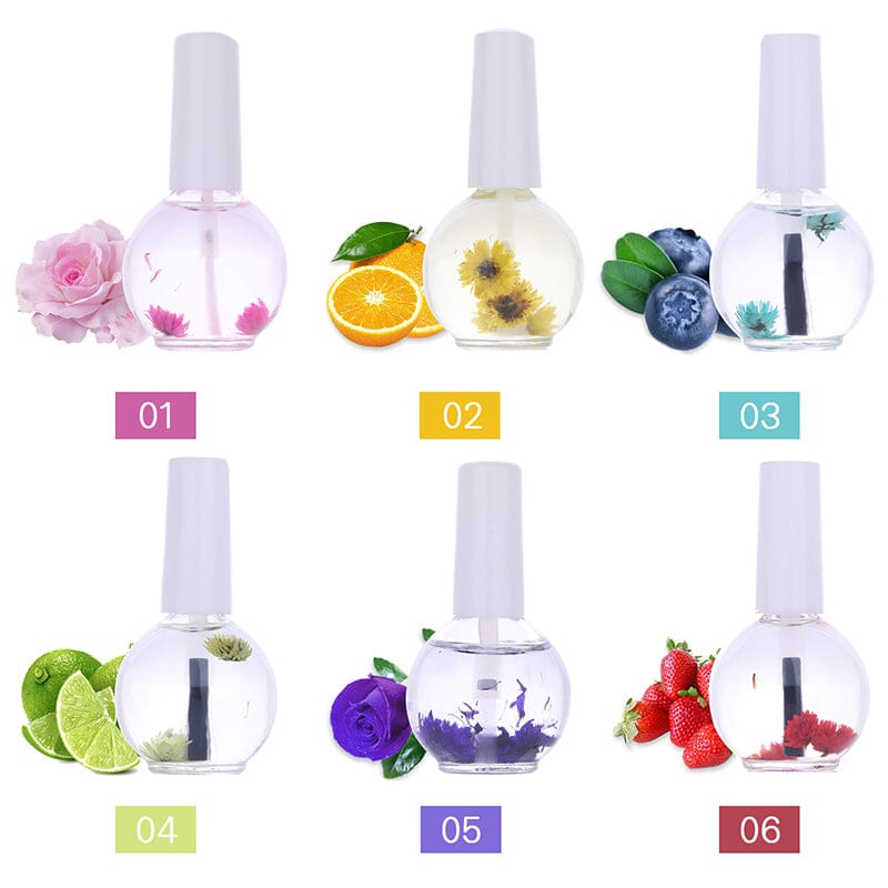 Natural Dried Flowers Cuticle Oil #02 15ml Nail Care No Brand 