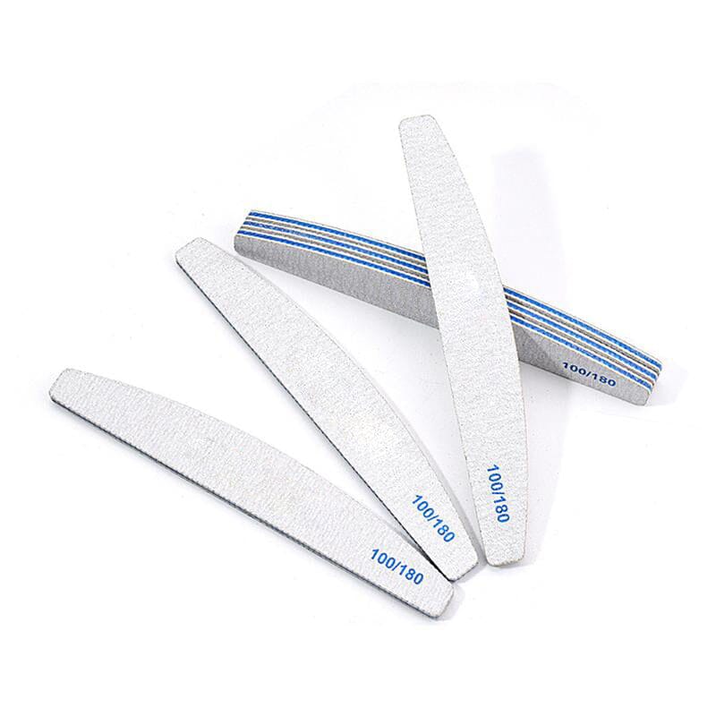 Half-moon Nail File 100/180 Tools & Accessories No Brand 