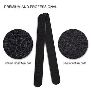 Black Straight Nail File 180/180 Tools & Accessories BORN PRETTY 