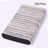 Black Mini Nail File Tools & Accessories No Brand 100pcs 