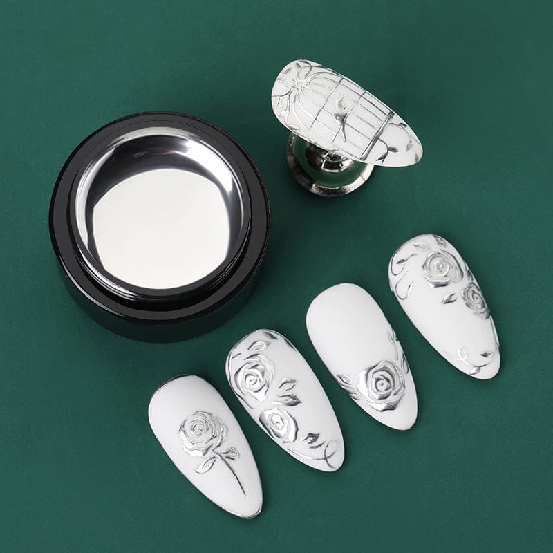 Silver Metallic Drawing Gel MD02 5ml Gel Nail Polish BORN PRETTY 