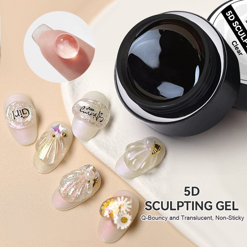 Clear 5D Sculpting Gel 5g HEMA/TPO FREE Gel Nail Polish BORN PRETTY 