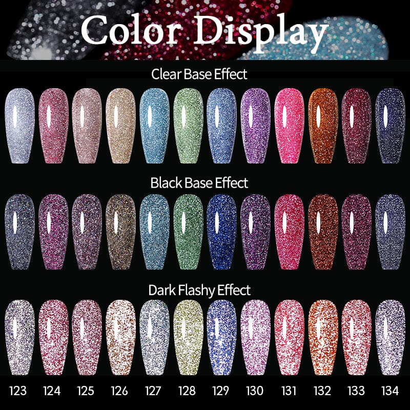 Glitter Reflective Gel UR-126 7.5ml Gel Nail Polish UR SUGAR 
