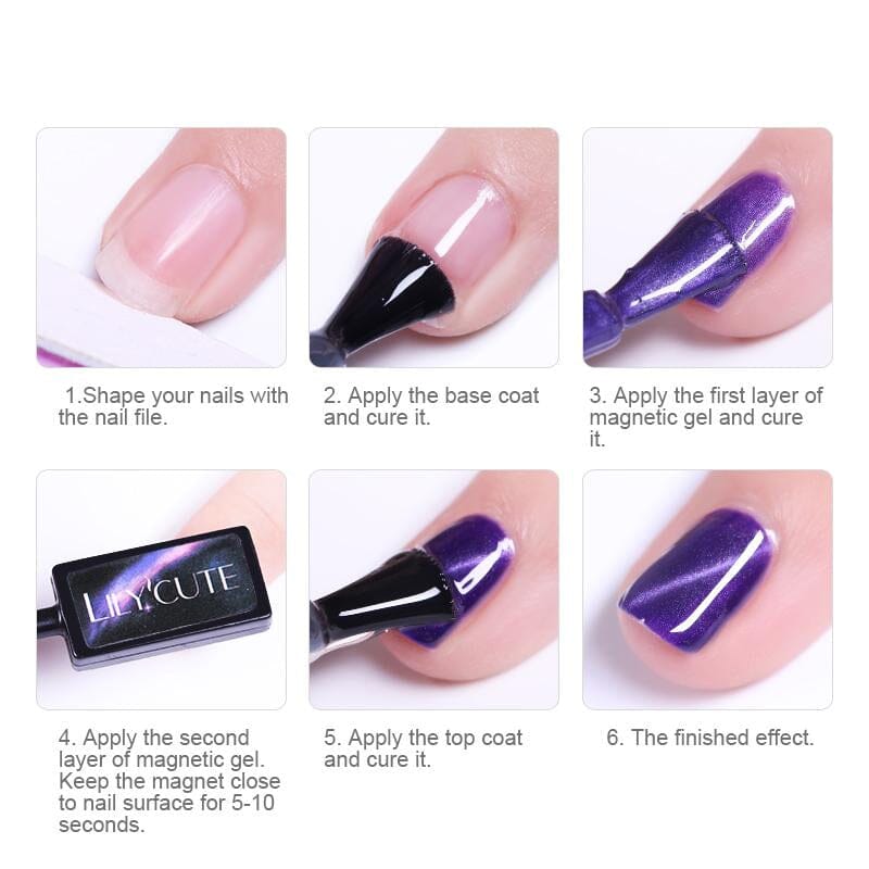 Cat Magnetic Gel LC-002 7ml Gel Nail Polish LILYCUTE 