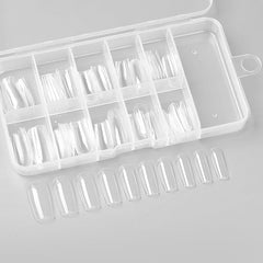 100pcs S-Square Transparent False Nail Tips Nail Tips No Brand 