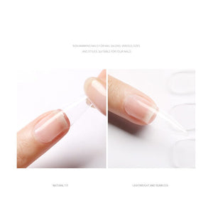 100pcs Square Transparent False Nail Tips Nail Tips No Brand 
