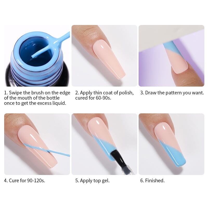 Line Nail Gel 5ml Gel Nail Polish LILYCUTE 