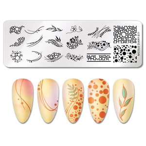 Stamping Plate NICOLE DIARY-S11 Nail Art NICOLE DIARY 
