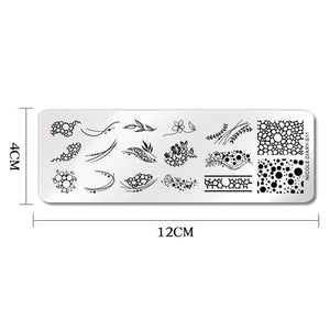 Stamping Plate NICOLE DIARY-S11 Nail Art NICOLE DIARY 