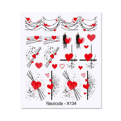 Water Decal X134 Nail Art No Brand 