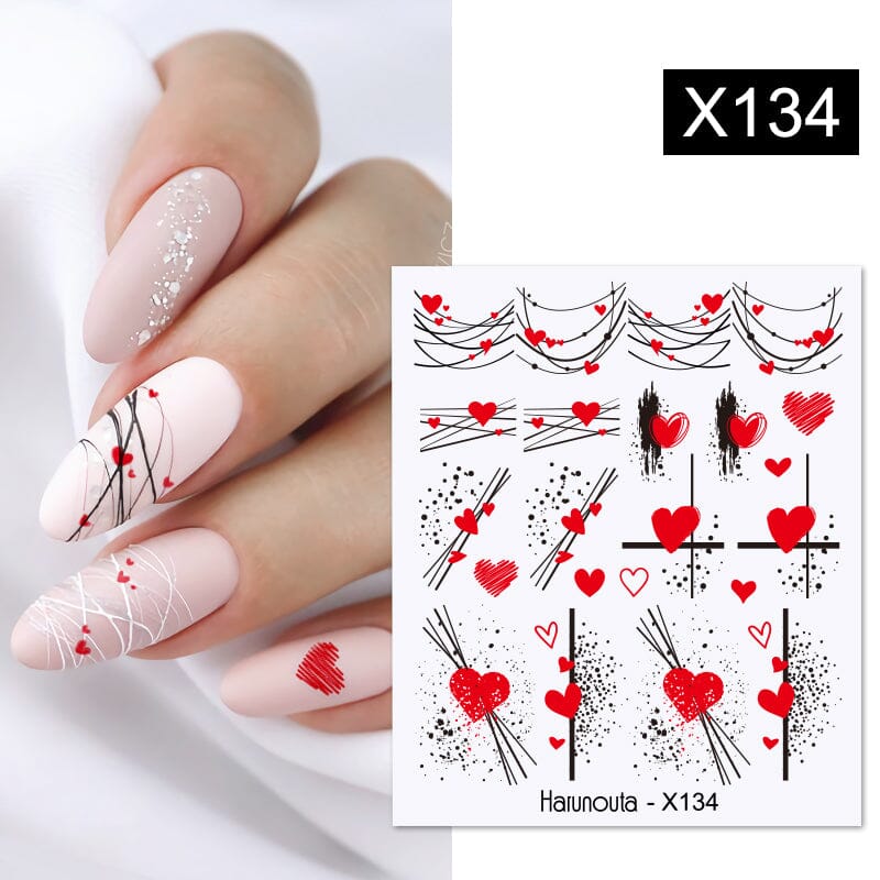 Water Decal X134 Nail Art No Brand 