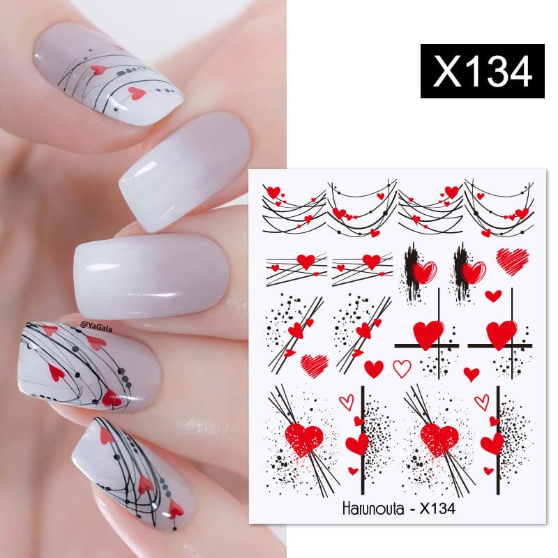 Water Decal X134 Nail Art No Brand 