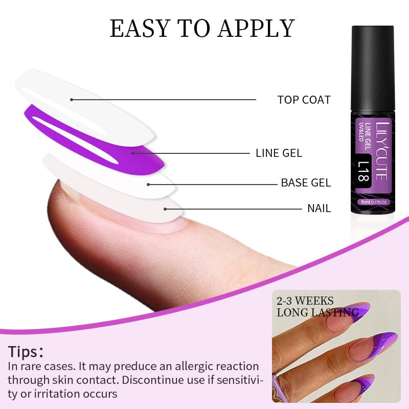 Line Nail Gel 5ml Gel Nail Polish LILYCUTE 