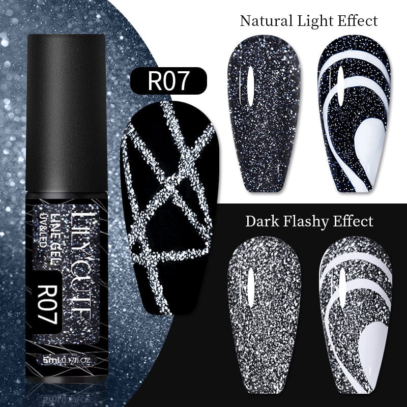 Reflective Glitter Line Gel 5ml Gel Nail Polish LILYCUTE R07 