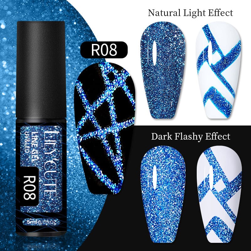 Reflective Glitter Line Gel 5ml Gel Nail Polish LILYCUTE R08 