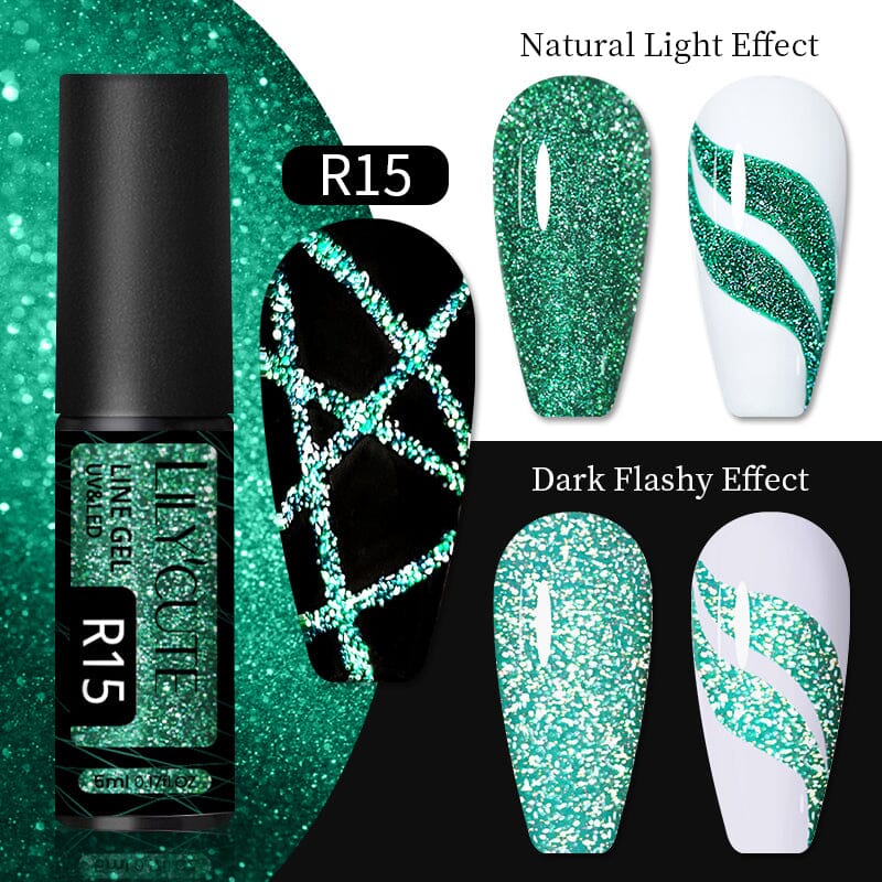 Reflective Glitter Line Gel 5ml Gel Nail Polish LILYCUTE R15 