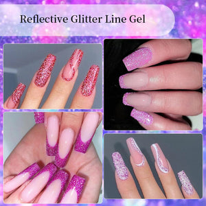 Reflective Glitter Line Gel 5ml Gel Nail Polish LILYCUTE 