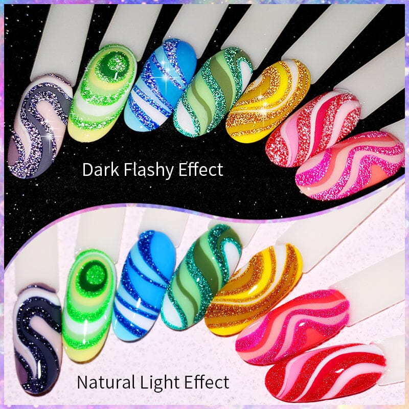 Reflective Glitter Line Gel 5ml Gel Nail Polish LILYCUTE 
