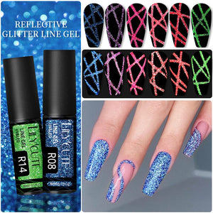 Reflective Glitter Line Gel 5ml Gel Nail Polish LILYCUTE 