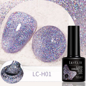 Glitter Colorful Nail Gel 7ml Gel Nail Polish LILYCUTE LC-H01 