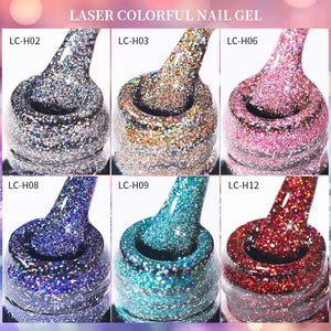 Glitter Colorful Nail Gel 7ml Gel Nail Polish LILYCUTE 