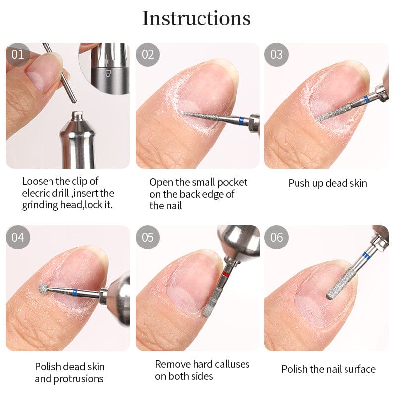Nail Drill Bits Tools & Accessories No Brand 