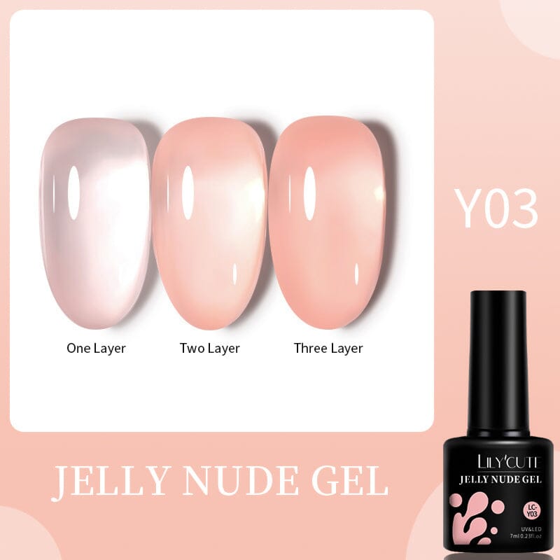 Pink Nude Jelly Gel 7ml Gel Nail Polish LILYCUTE LC-Y03 