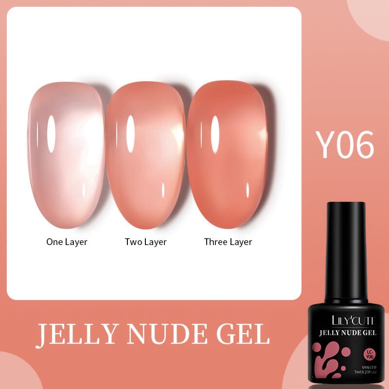 Pink Nude Jelly Gel 7ml Gel Nail Polish LILYCUTE LC-Y06 