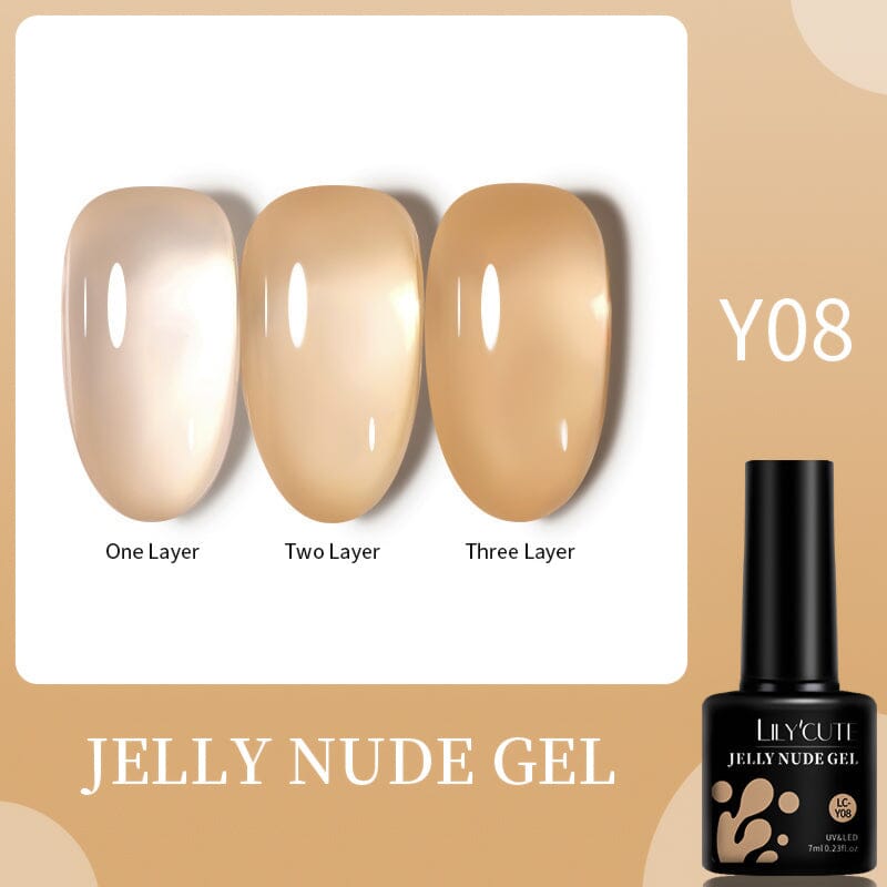 Pink Nude Jelly Gel 7ml Gel Nail Polish LILYCUTE LC-Y08 