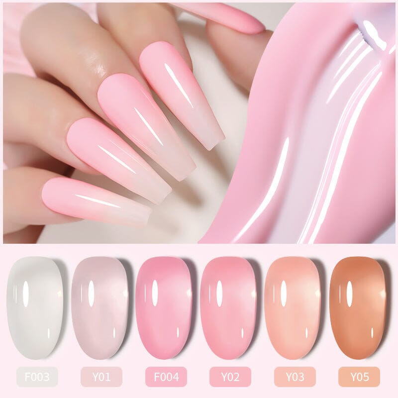 Pink Nude Jelly Gel 7ml Gel Nail Polish LILYCUTE 
