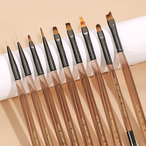 Transparent Coffee Handle Ombre Brush Tools & Accessories No Brand 