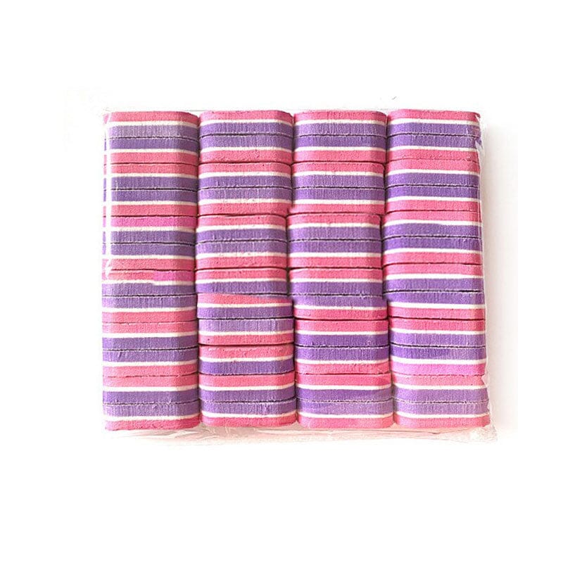 10pcs Pink Purple Nail Files 100/180 Tools & Accessories No Brand 